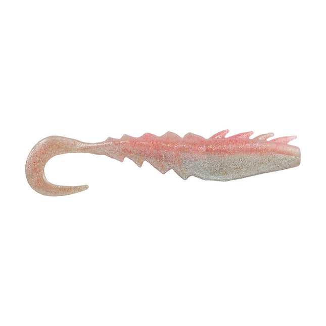 Berkley Gulp Saltwater Nemesis Prawn Curl Tail  4  Flamingo Chrome 1637569