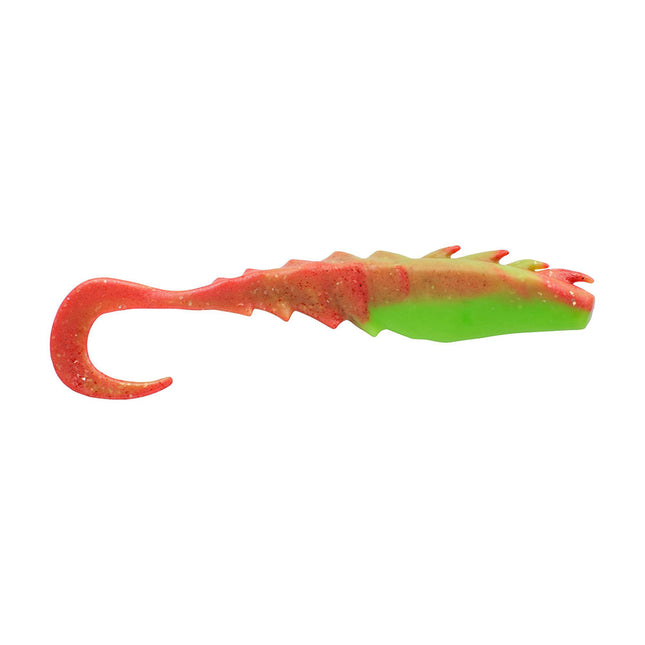 Berkley Gulp Saltwater Nemesis Prawn Curl Tail  4  Nuclear Chicken 1551579