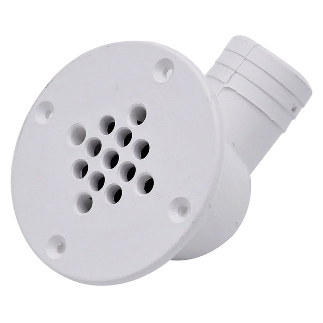 TM Marine 90Degree Cockpit Scupper Drain  White CSD92DP