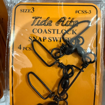 Tide Rite Coast Lock Snap Swivels Size 3