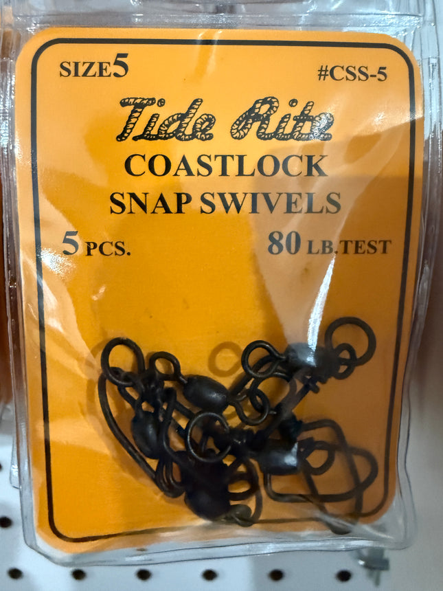 Tide Rite Coast Lock Snap Swivels Size 5