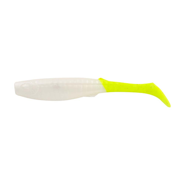Berkley Gulp Paddleshad  4  Pearl WhiteChartreuse 1545531