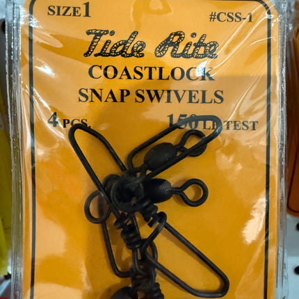 Tide Rite Coast Lock Snap Swivels Size 1
