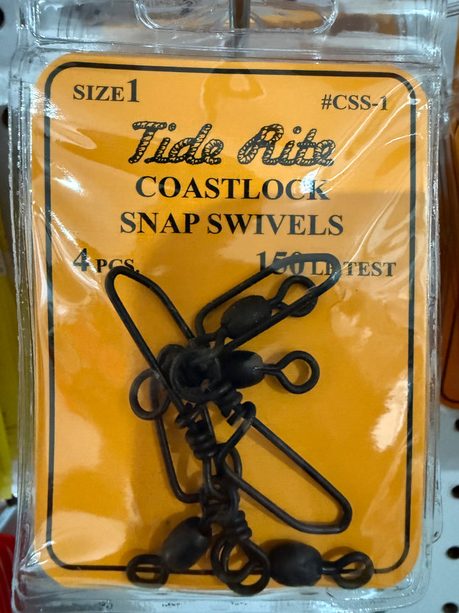 Tide Rite Coast Lock Snap Swivels Size 1