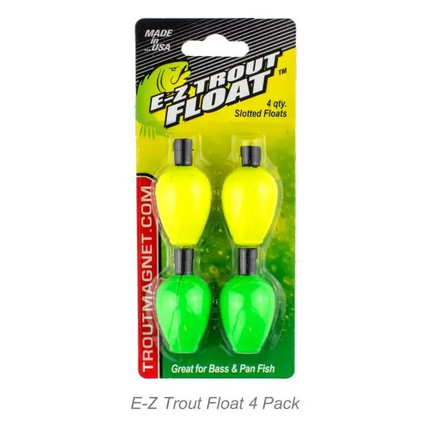 Leland's Lures Slotted E-Z Trout Floats 4pk