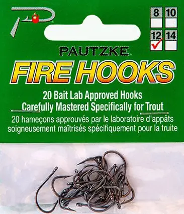 Pautzke 20ct Fire Hook - sz12