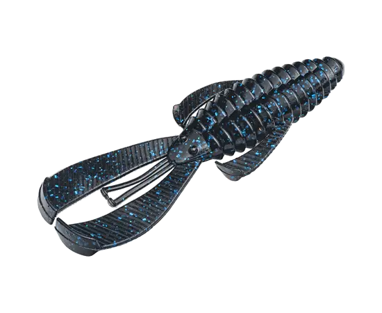 Strike King Rage Bug 7pk - Black Blue Flake