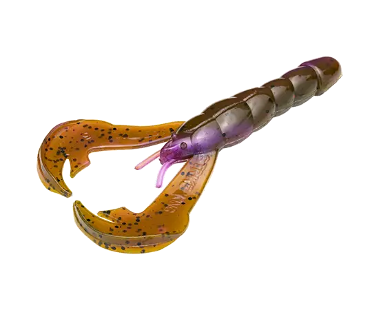 Strike King 4" Rage Craw 7pk - Green Pumpkin Purple Swirl