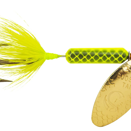 Rooster Tail 1/16oz - Chartreuse Dot