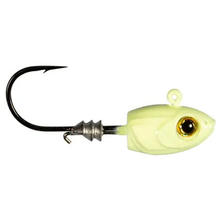 Z-Man Micro Shad Headz 1/32 Oz Glow 4 Pack